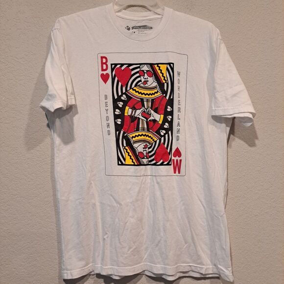 Insomniac Beyond Wonderland Queen of Hearts Unisex White Graphic Tee T-Shirt XL - Picture 2 of 6